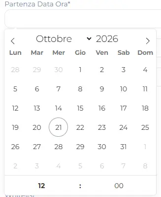 Inserisci nuovo servizio