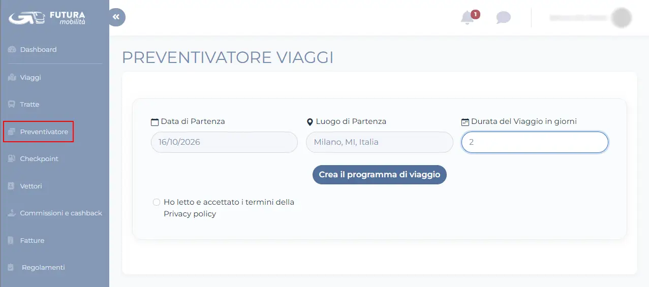 Calcolare un preventivo 1 Calcolare un preventivo
